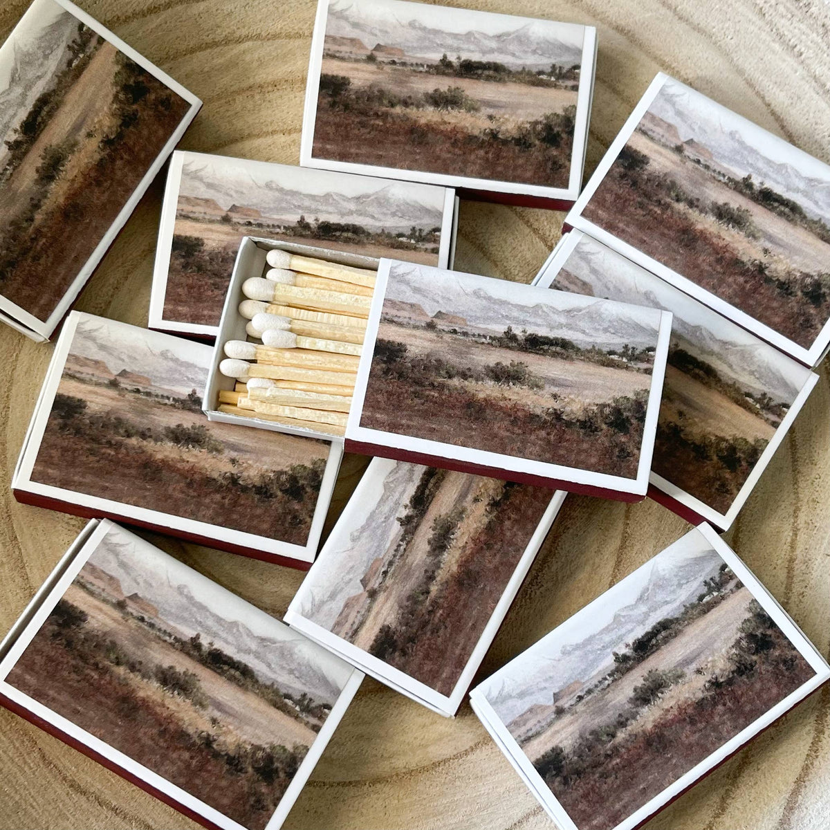 Mountain Match Set // Vintage Desert Landscape