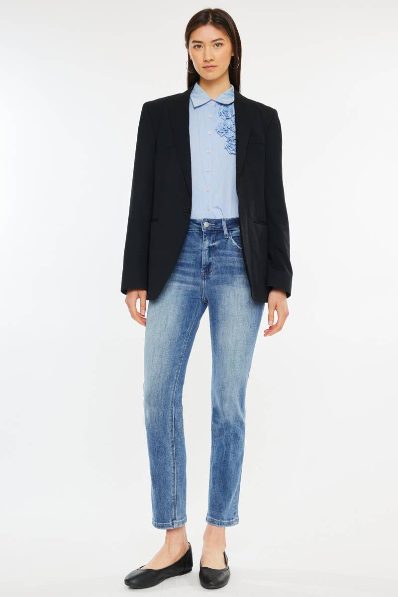 High Rise Slim Straight