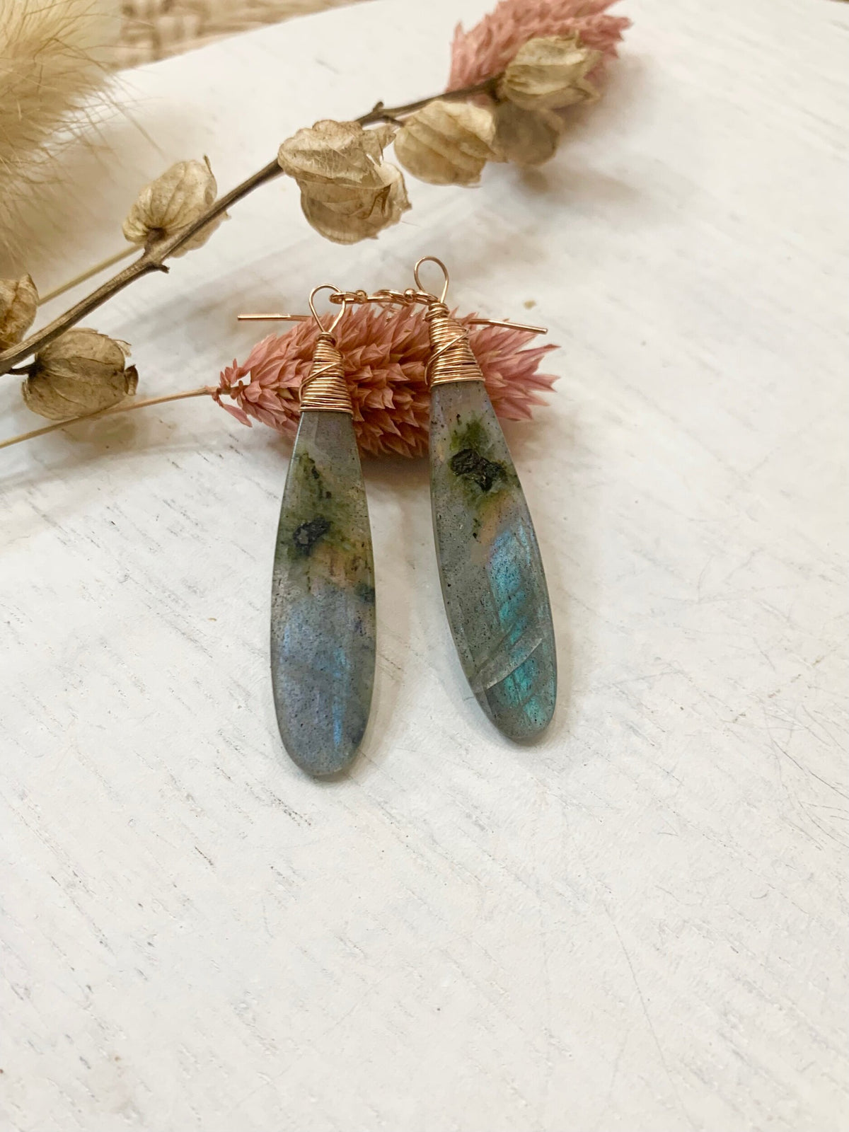 Labradorite Drop Earrings