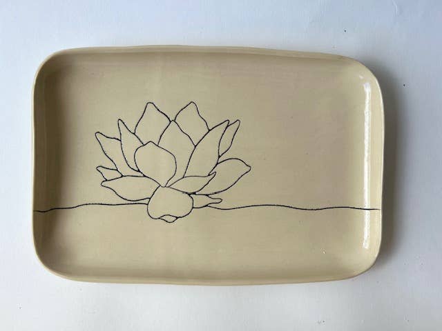 Tray (Rounded): Lotus *New Summer 2023*