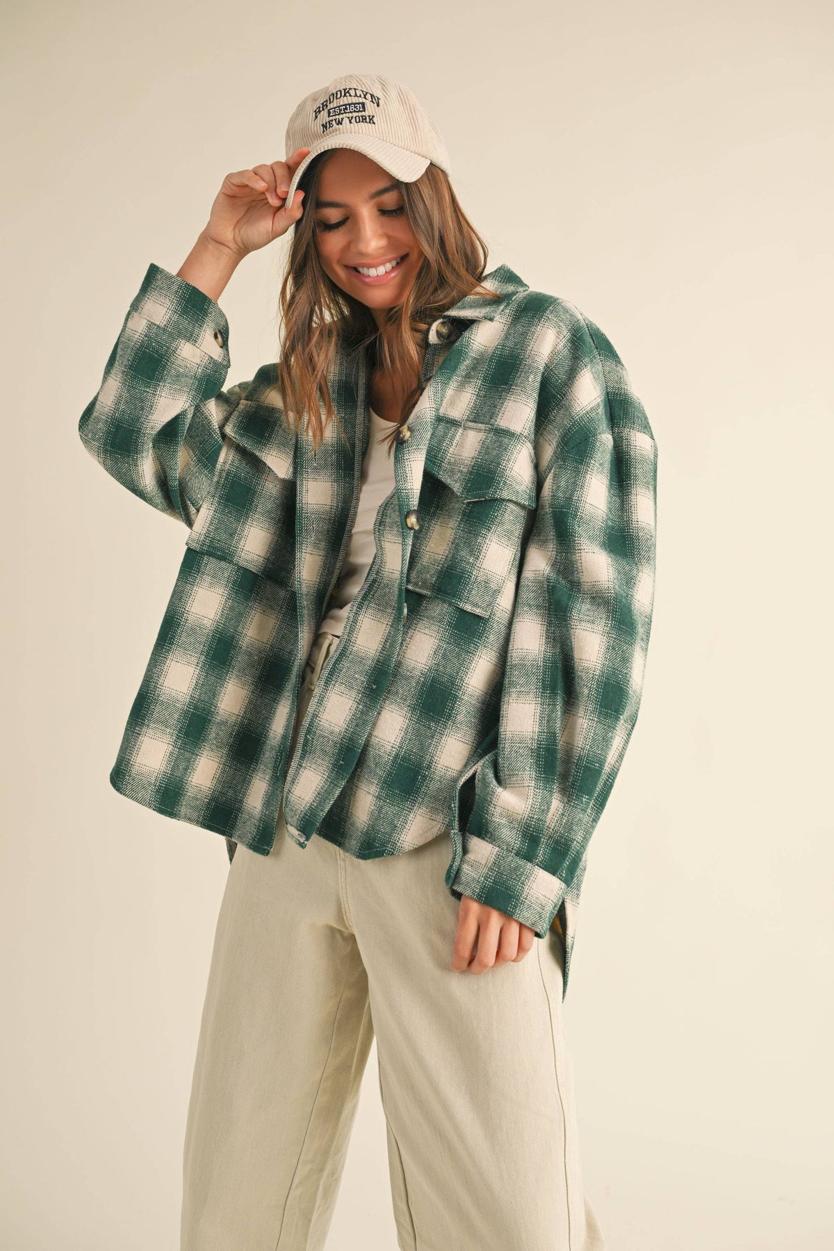 MIXED COLOR PLAID SHACKET